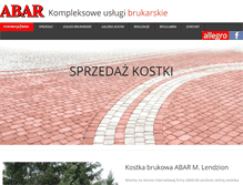 Tablet Screenshot of abar-bruk.pl